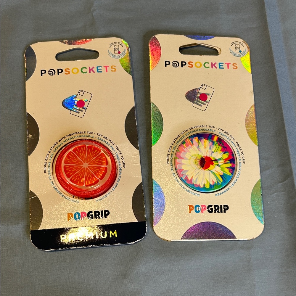PopSocket PopGrip - Orange Slice and Daisy Designs